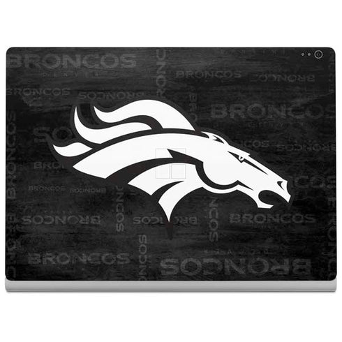 NFL Denver Broncos Black & White Surface Book 2 13.5in Skin