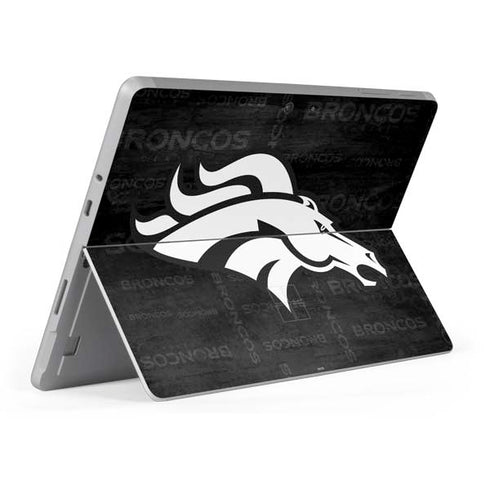 NFL Denver Broncos Black & White Surface Go Skin