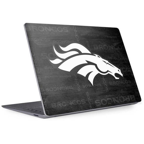 NFL Denver Broncos Black & White Surface Laptop 3 13.5in Skin