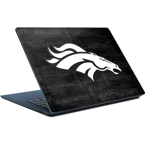NFL Denver Broncos Black & White Surface Laptop Skin