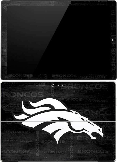 NFL Denver Broncos Black & White Surface Pro 4 Skin
