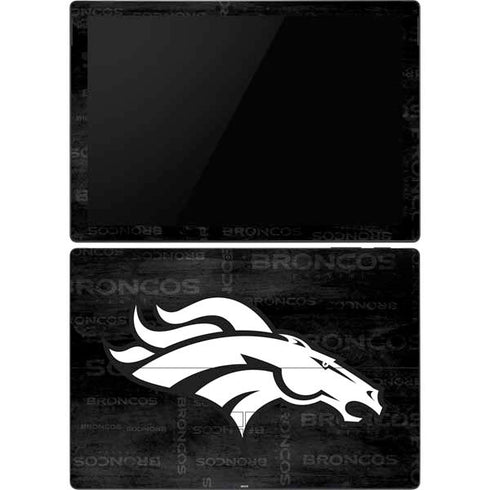 NFL Denver Broncos Black & White Surface Pro 6 Skin