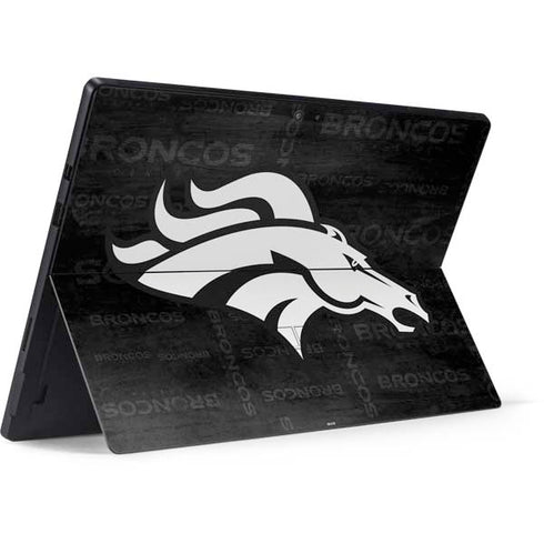NFL Denver Broncos Black & White Surface Pro 6 Skin