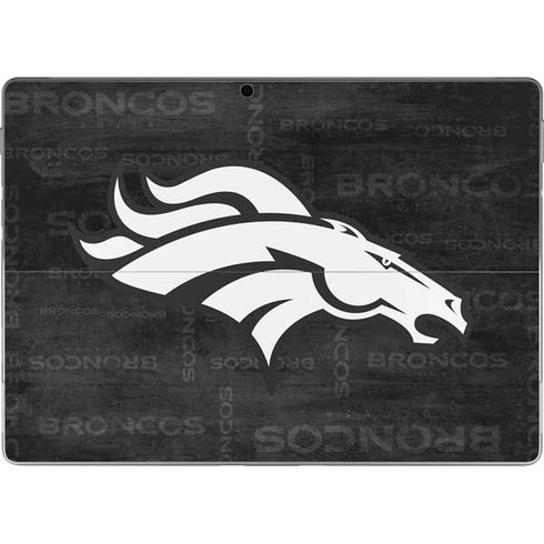 NFL Denver Broncos Black & White Surface Pro 8 Skin