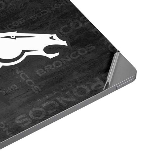 NFL Denver Broncos Black & White Universal Laptop 13in (10.6 x 7.6in) Skin