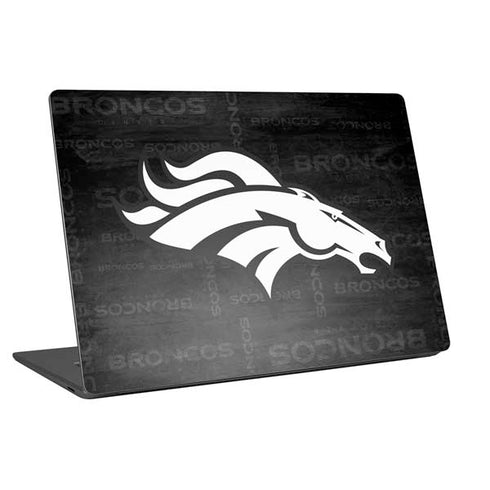 NFL Denver Broncos Black & White Universal Laptop 14in (11.4 x 8.2in) Skin
