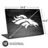 NFL Denver Broncos Black & White Universal Laptop 18in (14.6 x 10.6in) Skin