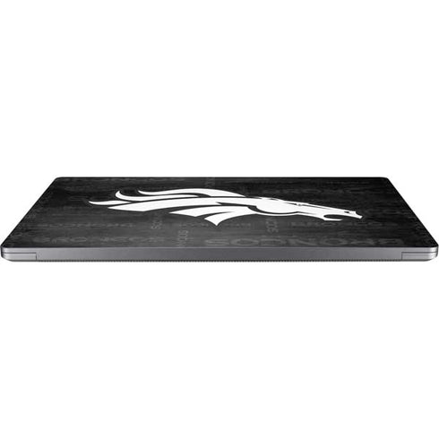 NFL Denver Broncos Black & White Universal Laptop 18in (14.6 x 10.6in) Skin