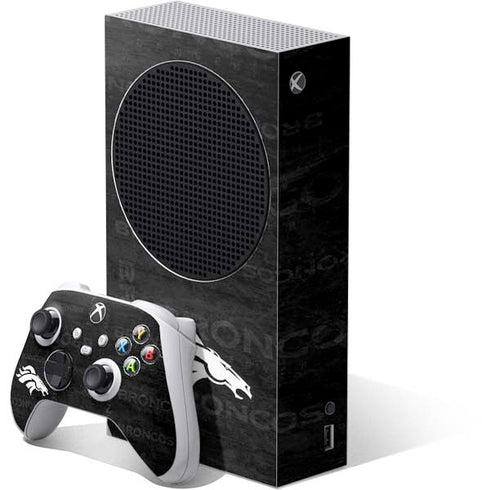 NFL Denver Broncos Black & White Xbox Series S Skins