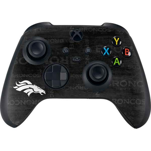 NFL Denver Broncos Black & White Xbox Series X Controller Skin