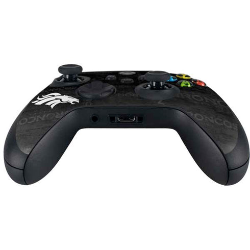 NFL Denver Broncos Black & White Xbox Series X Controller Skin