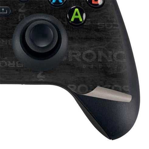 NFL Denver Broncos Black & White Xbox Series X Controller Skin