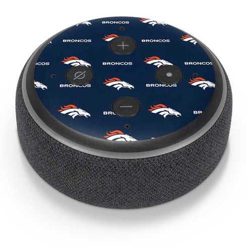 NFL Denver Broncos Blitz Series Amazon Echo Dot Skin