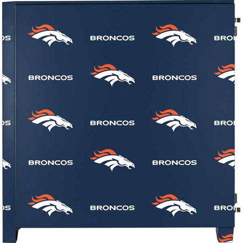 NFL Denver Broncos Blitz Series Corsair 4000D Tempered Glass Mid-Tower ATX Case Skin