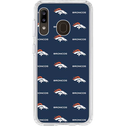 NFL Denver Broncos Blitz Series Galaxy A20 Clear Case