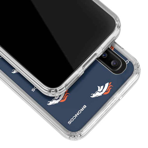 NFL Denver Broncos Blitz Series Galaxy A20 Clear Case