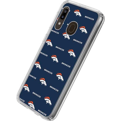 NFL Denver Broncos Blitz Series Galaxy A20 Clear Case