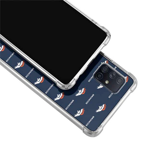 NFL Denver Broncos Blitz Series Galaxy A71 5G Clear Case