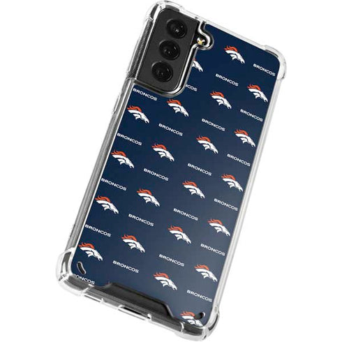 NFL Denver Broncos Blitz Series Galaxy S21 Plus 5G Clear Case