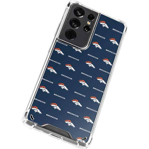 NFL Denver Broncos Blitz Series Galaxy S21 Ultra 5G Clear Case