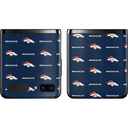 NFL Denver Broncos Blitz Series Galaxy Z Flip Skin