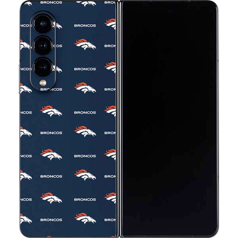 NFL Denver Broncos Blitz Series Galaxy Z Fold4 5G Skin