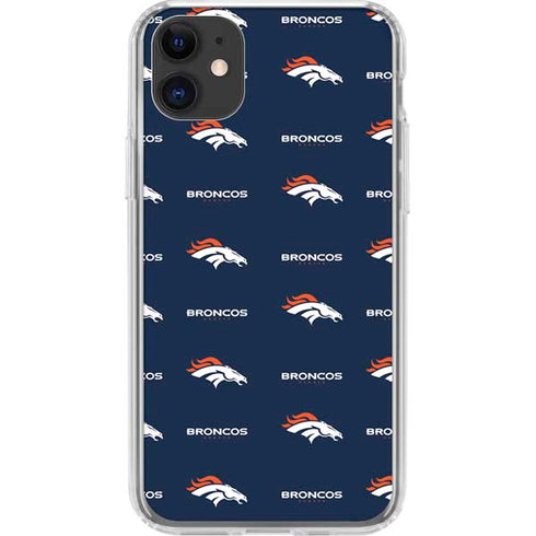 NFL Denver Broncos Blitz Series iPhone 11 Clear Case