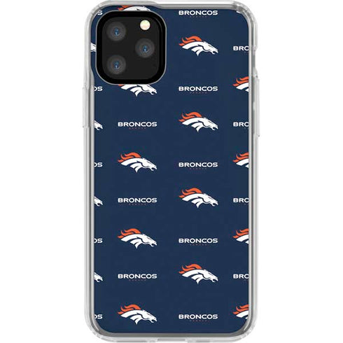 NFL Denver Broncos Blitz Series iPhone 11 Pro Clear Case