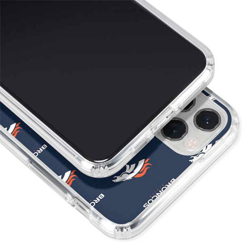 NFL Denver Broncos Blitz Series iPhone 11 Pro Clear Case