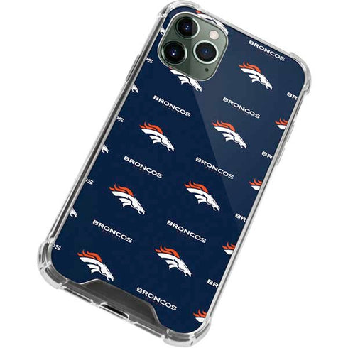 NFL Denver Broncos Blitz Series iPhone 11 Pro Max Clear Case