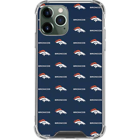 NFL Denver Broncos Blitz Series iPhone 11 Pro Max Clear Case
