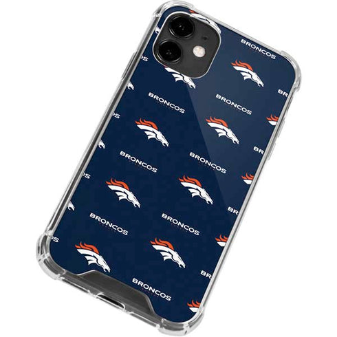 NFL Denver Broncos Blitz Series iPhone 12 Clear Case