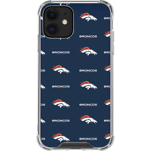 NFL Denver Broncos Blitz Series iPhone 12 Mini Clear Case