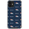 NFL Denver Broncos Blitz Series iPhone 12 Mini Clear Case