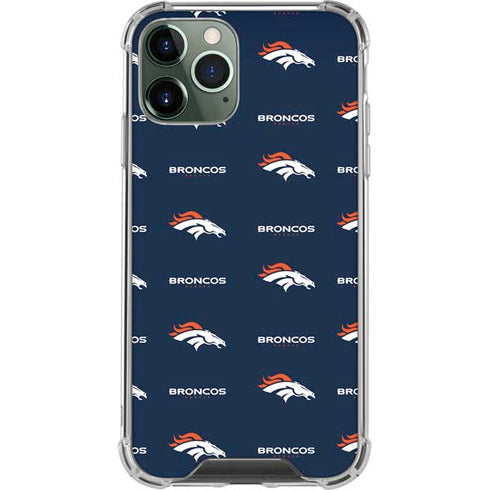 NFL Denver Broncos Blitz Series iPhone 12 Pro Clear Case