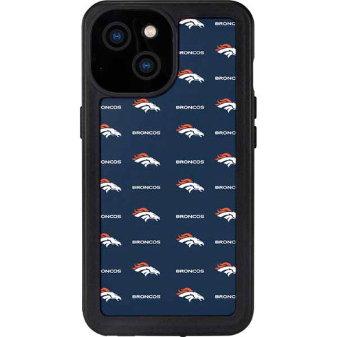 NFL Denver Broncos Blitz Series iPhone 13 Mini Waterproof Case