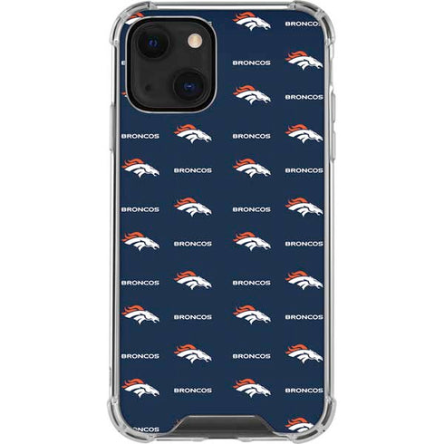 NFL Denver Broncos Blitz Series iPhone 14 Clear Case