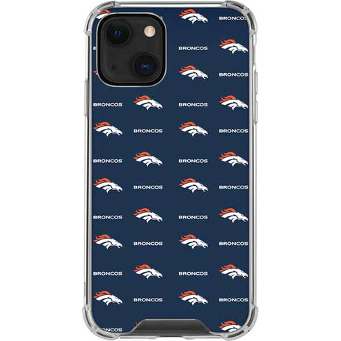 NFL Denver Broncos Blitz Series iPhone 14 Plus Clear Case
