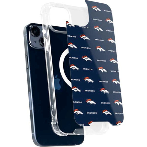 NFL Denver Broncos Blitz Series iPhone 15 Plus MagSafe Case