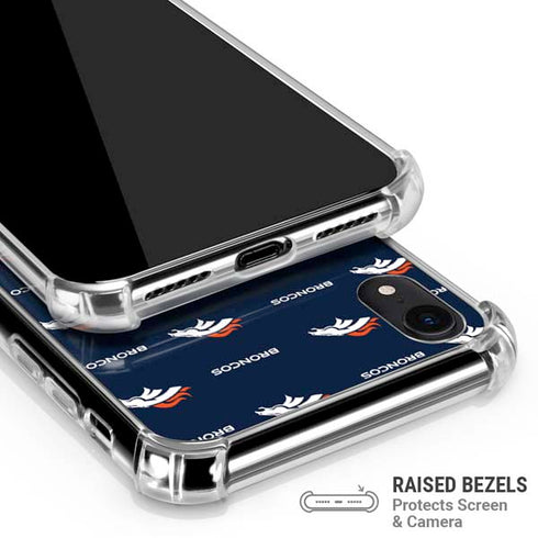 NFL Denver Broncos Blitz Series iPhone XR Clear Case