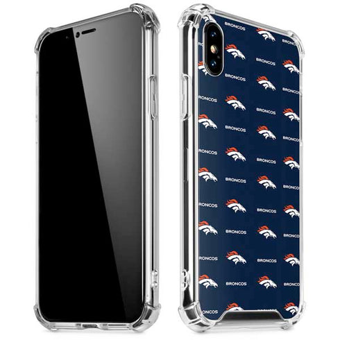 NFL Denver Broncos Blitz Series iPhone XS Max Clear Case