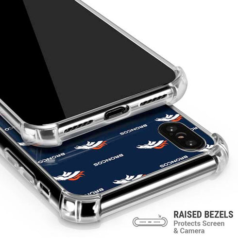 NFL Denver Broncos Blitz Series iPhone XS Max Clear Case