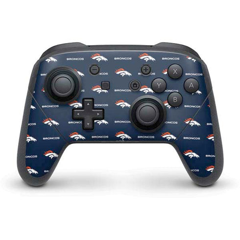 NFL Denver Broncos Blitz Series Nintendo Switch Pro Controller Skin