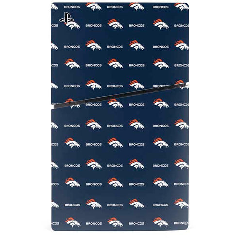 NFL Denver Broncos Blitz Series PS5 Slim Disk Bundle Skin