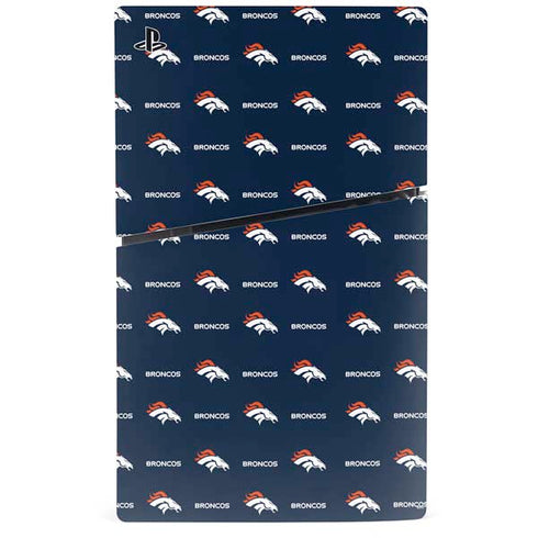 NFL Denver Broncos Blitz Series PS5 Slim Disk Console Skin