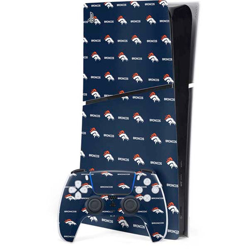 NFL Denver Broncos Blitz Series PS5 Slim Digital Edition Bundle Skin