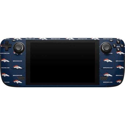 NFL Denver Broncos Blitz Series Steam Deck Handheld Gaming Computer Skin