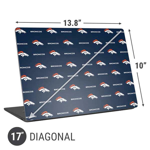 NFL Denver Broncos Blitz Series Universal Laptop 17in (13.8 x 10in) Skin