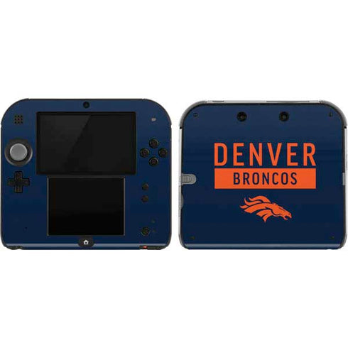 NFL Denver Broncos Blue Performance Series Nintendo 2DS Skin