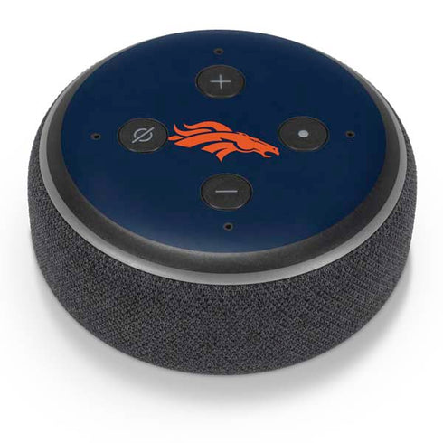 NFL Denver Broncos Blue Performance Series Amazon Echo Dot Skin